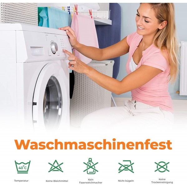 GMTextiles 극세사 토퍼 140x200cm - 4개의 미끄럼 방지 코너 플랩 포함 - 기계 세탁 가능 - 소파 베드 및 손님용 침대 Doube용 저자극성 매트리스 토퍼