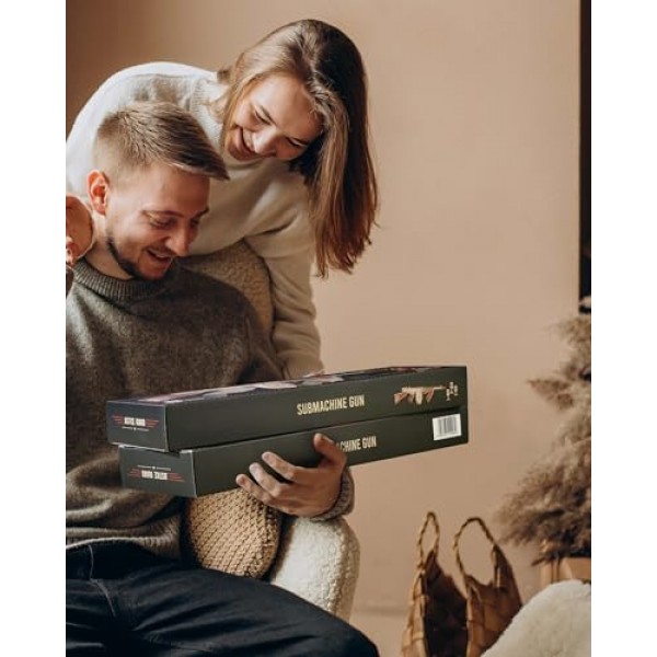 RoWood 3D 퍼즐 토미 고무 밴드 총 모델 키트 성인을위한 나무 퍼즐 나무 건물 키트 성인과 청소년을위한 독특한 선물