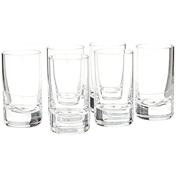 Zwiesel Glas Paris Barware 컬렉션 샷 칵테일 글라스, 1.4온스, 6개 세트