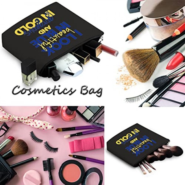 WCGXKO 시그마 감마 로 나는 파란색이 아름답고 금색 여학생 용품 선물이 화려합니다 (블루 앤 골드 블랙)