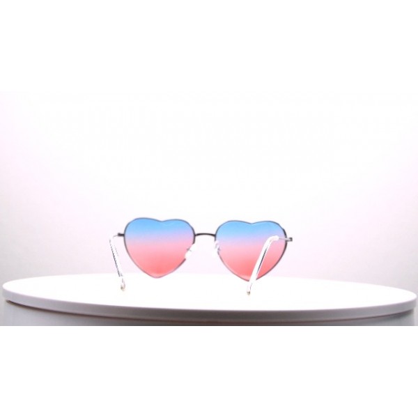 Cheapass 선글라스 여성 하트 모양 고양이 눈 UV-400 색상 변형 플라스틱 여성 여성