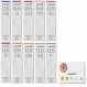 Uni 샤프 펜슬 심, "The Uni" 얼룩 방지 심 0.5mm(ULS0540)/HB,H,2H,3H,4H,B,2B,3B,4B,F 10팩/총 400심, amazdone 스티커 메모 값 세트
