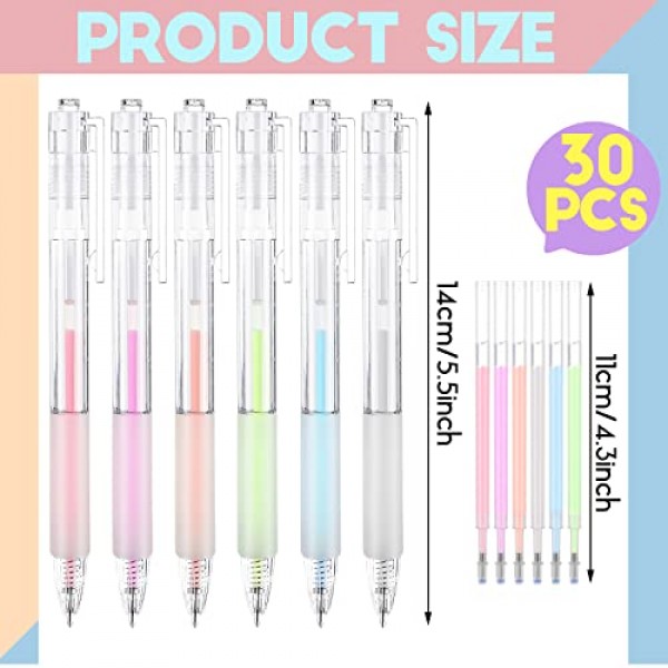 Frienda 6 조각 접착제 펜 30 리필 접착제 빠른 건조 액체 접착제 펜 스크랩북 카드 용 접착제 펜 제작 어린이 학교 공예 용품 만들기