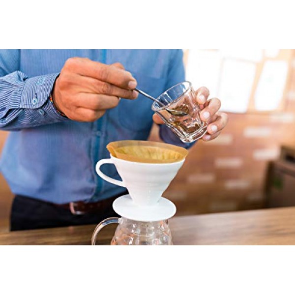 Bolio 프리미엄 표백되지 않은 대마 종이 콘 커피 필터 - 100개 - 모든 No.2 크기의 푸어 오버 커피 드리퍼와 호환 가능