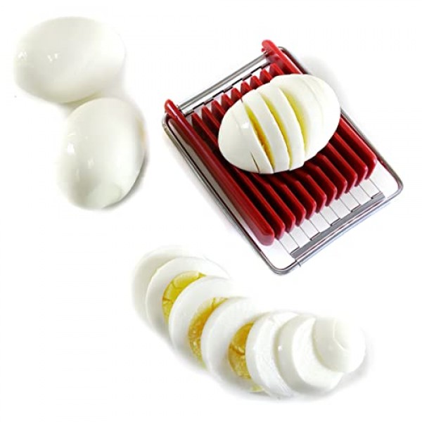 Norpro 양면 플립 N'Slice 슬라이서, 빨간색, 4.25