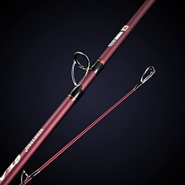 Berrypro 서핑 스피닝 및 캐스팅 낚싯대 탄소 섬유 여행용 낚싯대(9피트 & 10피트 & 12피트 & 13.3피트)