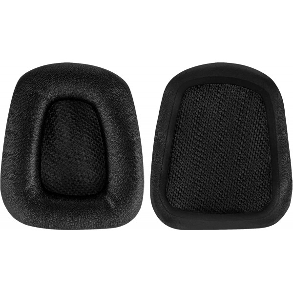 Razer Chimaera, Razer Electra 게임용 헤드폰 이어 패드, 헤드셋 이어 패드 수리 부품(검은색)용 Geekria QuickFit 단백질 가죽 교체용 이어 패드