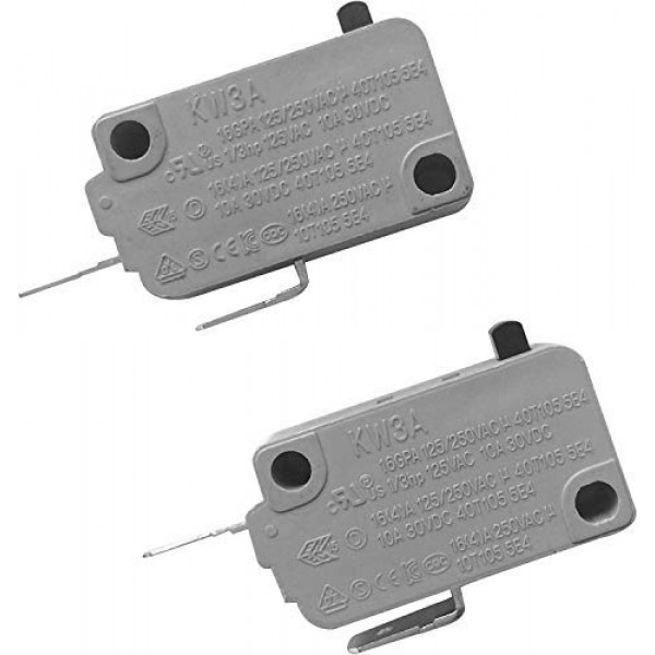 HSF KW3A 16A250V 전자 레인지 도어 마이크로 스위치, Emerson DeLonghi (2PCS) 에 완벽하게 적합