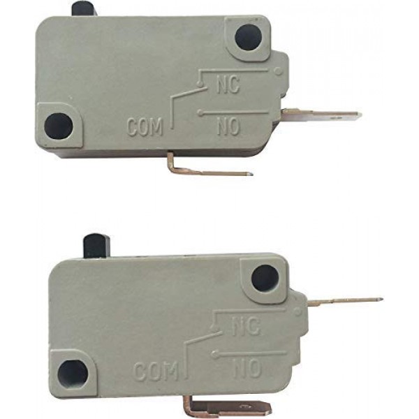 HSF KW3A 16A250V 전자 레인지 도어 마이크로 스위치, Emerson DeLonghi (2PCS) 에 완벽하게 적합