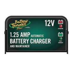 Battery Tender Plus 12V 배터리 충전기 및 유지관리자: 오토바이, ATV, UTV용 1.25 AMP Powersport 배터리 충전기 및 유지관리자 - 스마트 12V 자동 플로트 충전기 - 021-0128