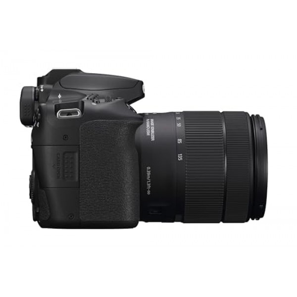 Canon EOS 90D SLR 카메라 - 렌즈 포함 EF-S 18-135mm F3.5-5.6 IS USM(32.5MP, 7.7cm(3인치) 가변 각도 터치 LCD, APS-C 센서, 4K, Full HD, WLAN, Bluetooth ), 검은색