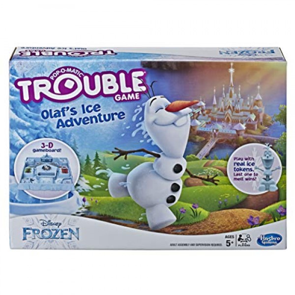 Hasbro 게임 트러블 게임 Olaf's Ice Adventure