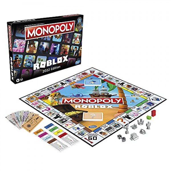 MONOPOLY: Roblox 2022 에디션 보드 게임, 인기 있는 Roblox 경험 구매, 판매, 거래 [독점 가상 아이템 코드 포함]