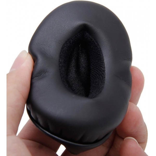 Shinecozy 프리미엄 헤드폰 이어 패드 인조 가죽 폼 이어 패드, 헤드셋 이어 패드 교체 부품 (SONY MDR-V150 V250 V300 용) SONY MDR-V150 V250 V300 용