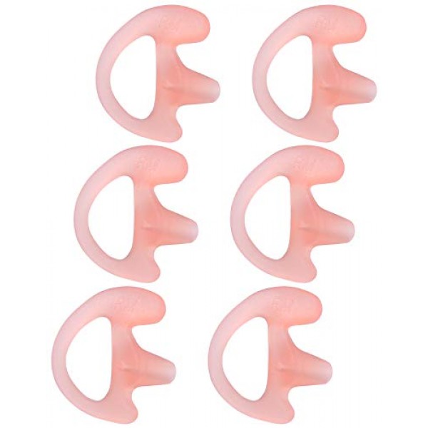 양방향 라디오 어쿠스틱 튜브 이어폰용 commountain 이어몰드, 워키토키 코일 튜브 헤드셋용 이어버드, 실리콘 이어플러그 인서트, Motorola Kenwood Baofeng 이어폰 등과 호환 