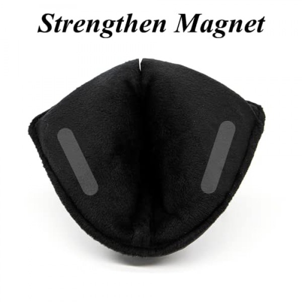 스컬 마그네틱 골프 퍼터 커버 헤드커버 블레이드 퍼터 헤드 커버(블랙)는 Scotty Cameron Newport, Odyssey, Ping 퍼터 너비 1.57