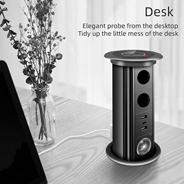 자동 팝업 소켓 범용 표준 플러그 어댑터 USB 블루투스 오디오 리프트 스마트 홈 어플라이언스, threehole + USBsocket