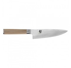 Shun Cutlery 클래식 블론드 셰프 나이프 6인치, 작고 민첩한 블레이드, 만능 음식 준비에 이상적, 정통 수제 일본식 칼, 전문 셰프 칼