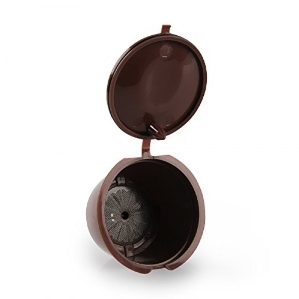 RECAPS 리필 가능 커피 필러 Dolce Gusto Brewers 3 팩 브라운과 호환되는 재사용 가능한 커피 포드 리필