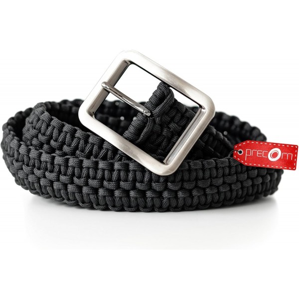 PRECORN 브랜드의 Paracord Belt Survival Belt 캠핑 트레킹 거들 블랙