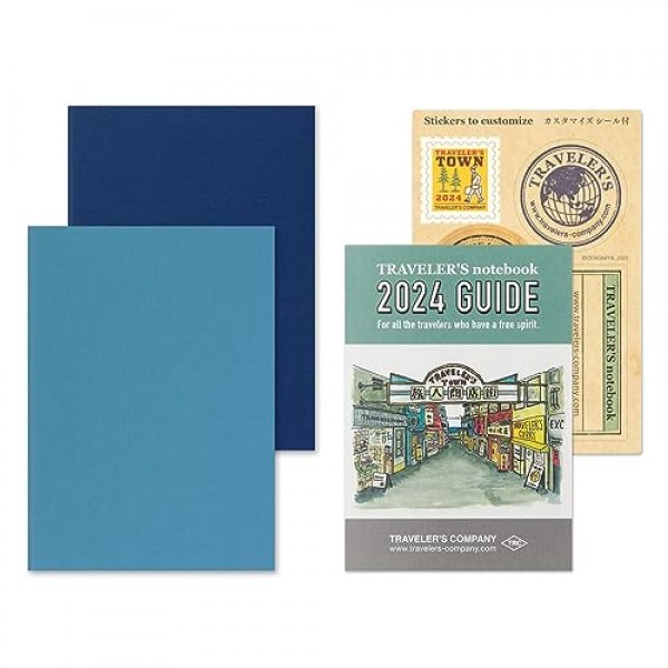 트래블러스 노트, 리필, 2024, 여권 사이즈, 주간 14476006 (2024년 1월 시작)