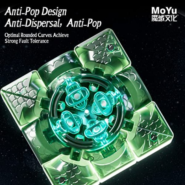 MoYu WeiLong WRM V9 3x3 스피드 큐브 스티커 없는 어린이용 퍼즐 큐브