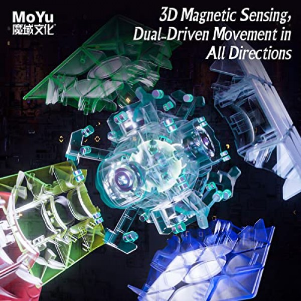 MoYu WeiLong WRM V9 3x3 스피드 큐브 스티커 없는 어린이용 퍼즐 큐브