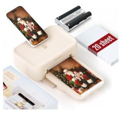 HPRT 포토 프린터 4x6, iPhone, Android, 스마트폰용 Wi-Fi 무선 인스턴트 포토 프린터, 열전사 염료 승화 프린터, AR 비디오 인쇄, 가정용 휴대용 포토 프린터