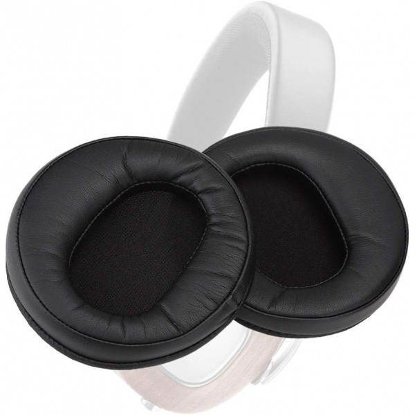 DENON AH-D2000 D5000 D7000 헤드폰에 적합한 2Pcs 폼 이어 패드 소프트 교체 이어 패드 쿠션 면화 헤드셋 이어 패드 블랙