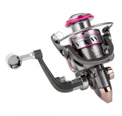 바닷물 낚시 릴, 스피닝 릴 스테인레스 스틸 볼 베어링, 크기 1000은 얼음 낚시에 적합하며 P26.5LB 탄소 섬유 드래그로 매우 부드럽습니다.