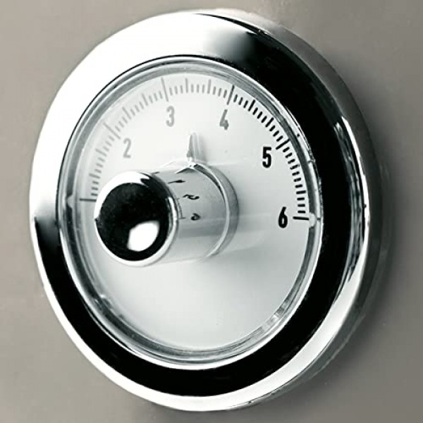 Haden DORSET, 브라우닝 조절 조절 및 취소, 해동 및 재가열 설정 기능이 있는 스테인리스 스틸 레트로 토스터(퍼티, 4슬라이스)