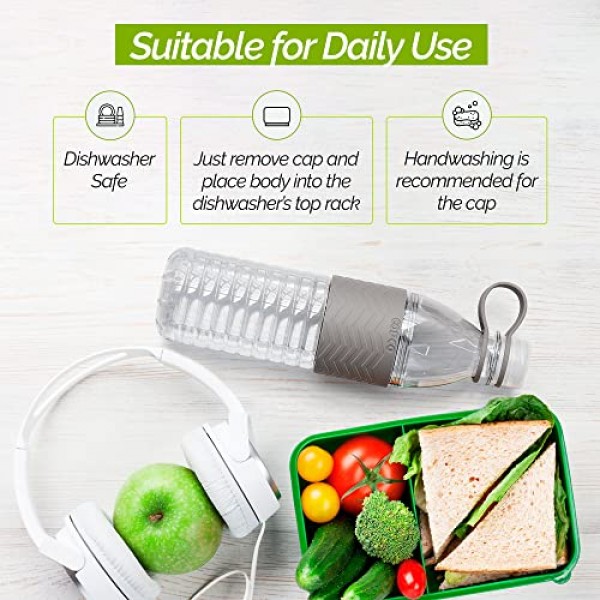 Copco 2510-2297 쿨 그레이 대형 Hydra Chevron 병, 20온스