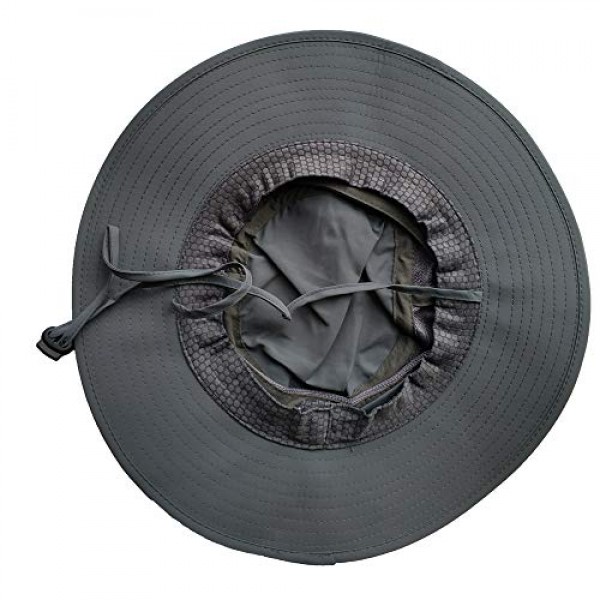 EONPOW 낚시 모자 방풍 UPF50+ UV 보호 버킷 비치 메쉬 태양 모자 56-61cm