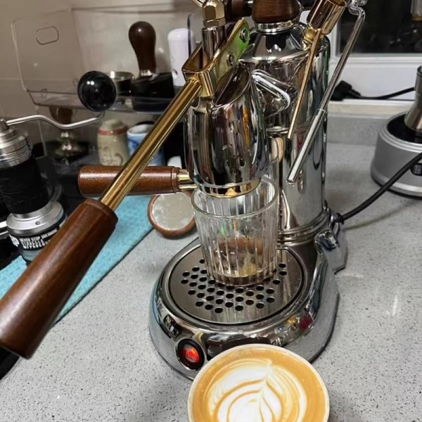 La Povoni Lever Europiccola와 호환되는 확장 스팀 노즐, 전문 스트라디바리 커피 머신, 스테인리스 스틸로 제작된 긴 스팀 팁, 스팀 완드