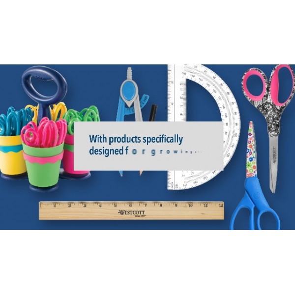 Westcott Trendsetter 직선 레이스 패턴 가위, 8