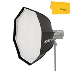 Godox AD-S60S 휴대용 소프트박스, 그리드가 있는 60cm/23.6인치 소프트 박스, AD400 Pro AD300 Pro 스트로브 플래시 및 ML60 ML60Bi ML60II Bi ML30 ML30Bi LED 조명용 Godox 마운트 소프트박