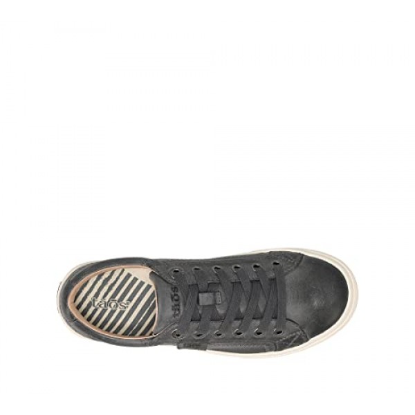 Taos Plim Soul Lux 여성용 스니커즈 - 하루 종일 걷기에 편안함과 지지력을 갖춘 부드러운 프리미엄 가죽 레이스업 스니커즈 스틸 8 (M) 미국