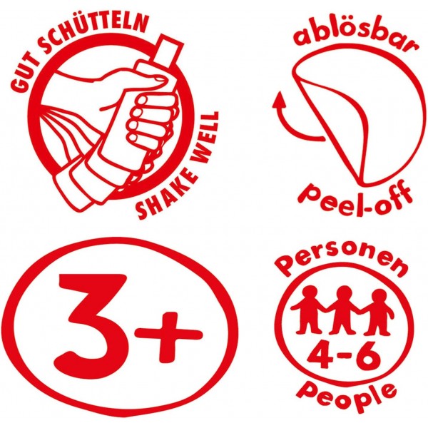 Marabu 0306000000101 - KiDS Window Color Party Set with 6x 80 ml 및 6x 25 ml 페인트, 10개의 컬러링 포일 및 4개의 컬러링 템플릿, 수성 윈도우 페인트, 부드러운 표면용, 어린이를 위한 