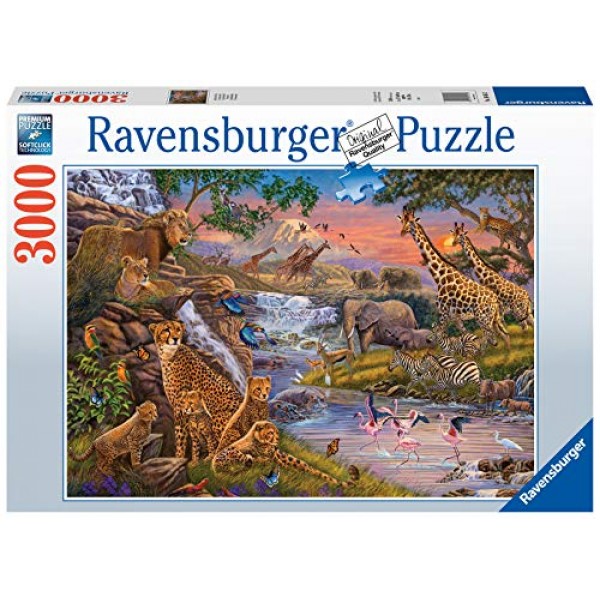 Ravensburger 동물의 왕국 성인을 위한 3000피스 직소 퍼즐 - 16465 - 수공예 도구, 내구성이 뛰어난 블루보드, 모든 조각이 완벽하게 맞습니다