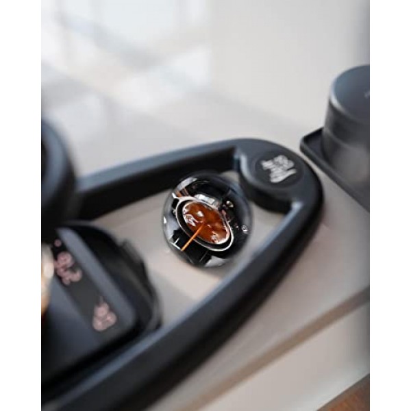 바텀리스 포터필터용 Normcore 에스프레소 샷 거울 – 트레이용 조절 가능 및 자석 액세서리 – 샷 모니터링을 위한 반사 거울 – 커피머신 액세서리 – 바리스타 도구