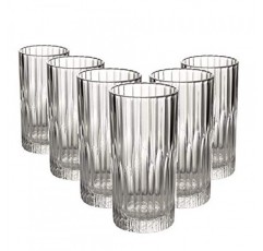 Duralex Made In France 맨해튼 하이 글라스 텀블러(6개 세트), 10.62온스, 투명