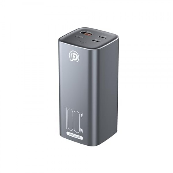 POWERΛDD PRO 20000mAh 휴대용 충전기, 노트북, MacBook Air, Dell, iPad, iPhone, Samsung Galaxy, Switch 등을 위한 100W 노트북 전원 은행 USB C PD3.0 QC4.0 고속 충전 배터리 팩