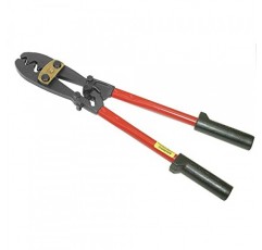 Klein Tools 2006 6 - 4/0 AWG 러그 및 단자용 복합 작업 기능이 있는 대형 압착 도구, 미국산, 조정 가능한 압착 깊이, 높은 활용도 설계