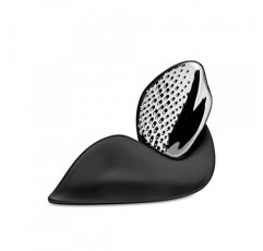 Alessi Forma 치즈 강판, 단일 사이즈, 스틸, 검정, ZH03