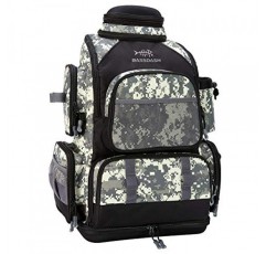 BASSDASH 낚시 태클 배낭 방수 경량 전술 가방 로드 홀더 및 보호 레인 커버가 있는 소프트 태클 상자