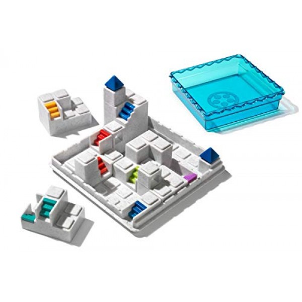 SmartGames 아틀란티스 탈출; 어린이와 성인을 위한 3D 경로 만들기 여행 게임, STEM 중심의 인지 능력 키우기 두뇌 게임 - 8세 이상을 위한 두뇌 자극 게임, 60가지 과제.