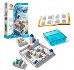 SmartGames 아틀란티스 탈출; 어린이와 성인을 위한 3D 경로 만들기 여행 게임, STEM 중심의 인지 능력 키우기 두뇌 게임 - 8세 이상을 위한 두뇌 자극 게임, 60가지 과제.