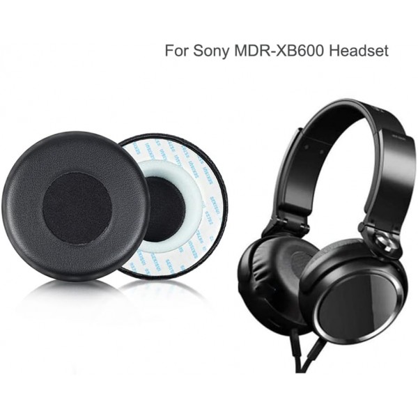 소니 MDR-XB600 MDR XB600 헤드셋용 교체용 이어패드 전문 이어패드 이어패드(블랙) 블랙