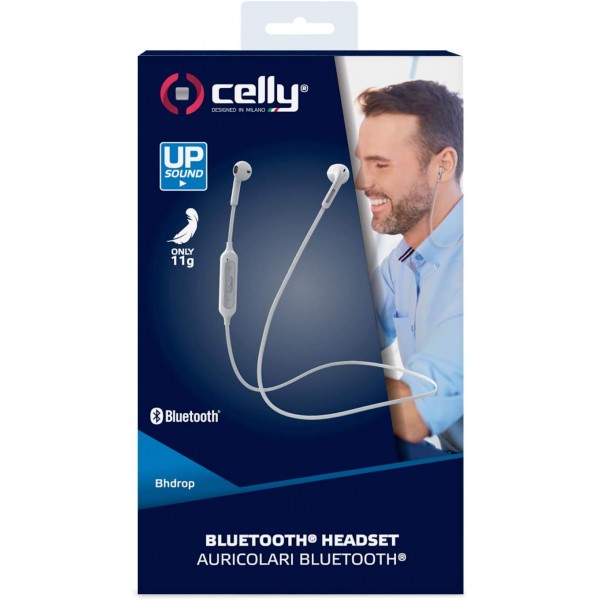 마이크로 및 화이트 컨트롤이 있는 CELLY Bluetooth 헤드폰, Talla Única