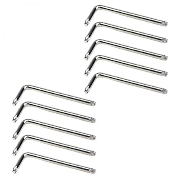 십자 드라이버 헤드, T25 렌치 세트, 교체를위한 좋은 수리 도구가있는 10 Pcs L 자형 육각 키 렌치